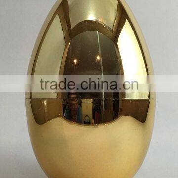 Golden plastic easter egg