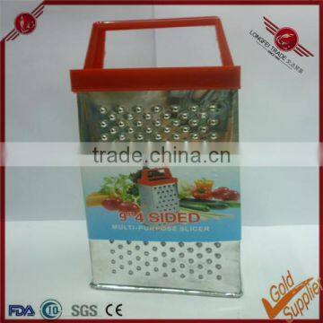 Good grip stainless steel four faces cassava grater