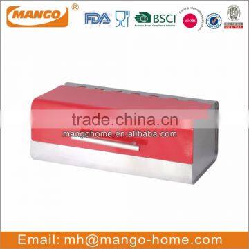 unique stainless steel square metal bread box