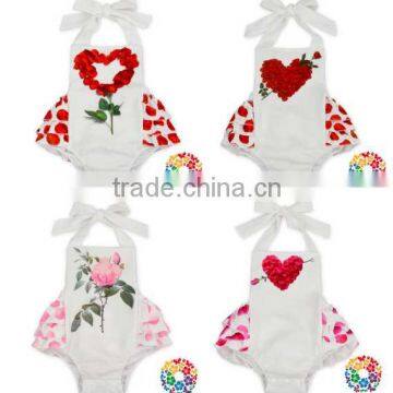 Newborn Baby Girl Ruffles Romper Summer Clothes Sleeveless Jumpsuit