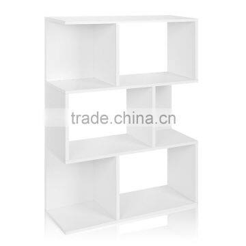 2016 New Wood Cube Storage Easy Assembly Wood Bookcase Home Furniture 3 Tier Bookshelf photo-5