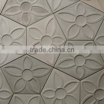 Matt finished concrete flower texture tiles