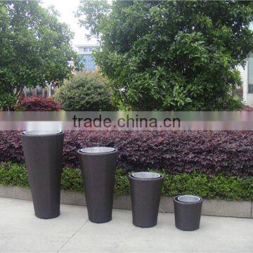 Outdoor Garden Supplies 6 Pics Rattan Flowerpot Sets