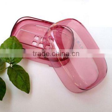 new product plastic square transparent soap box bathroom soap box soap dish plastic