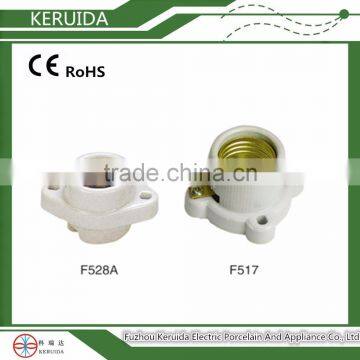 edison screw shell type of ceramic porcelain lamp holder / lamp socket e27 e27