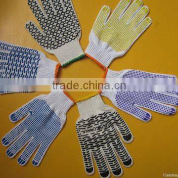 best selling PVC dotted good industrial hand glove making machine/flexible and good fit