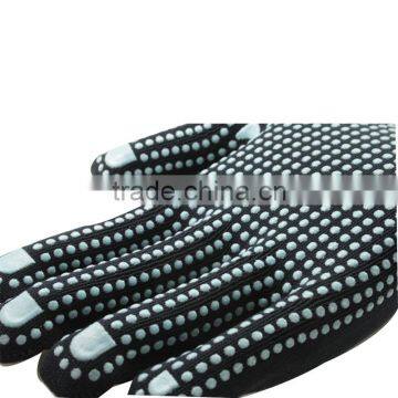 NMSAFETY Good Grip13 Gauge Dark Blue 100% Polycotton Liner Dotted Powderblue Pvc on Palm Anti Dlip Work Safety Gloves photo-6