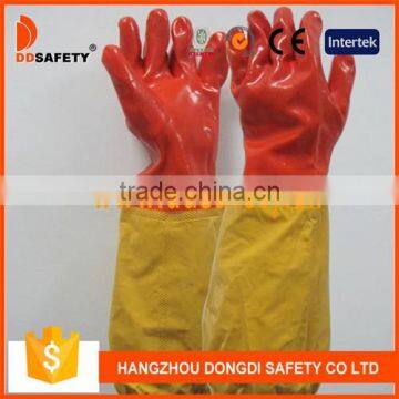 Double Color Long Sleeve Working Gloves