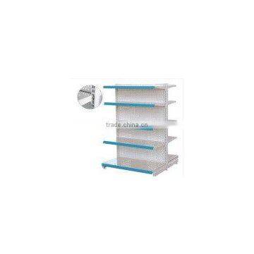 (perforated backpanel)supermarket shelf with punched backboard