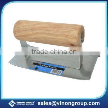 Edge Trowel W/wood handle Groover Cement Corner Trowel