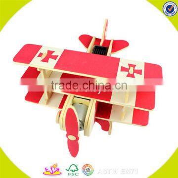 2017 Wholesale Airplane Toy Wooden Children Toys New Design Wooden Wooden Children Toys Best Sale Wooden Children Toys W03B064 photo-2