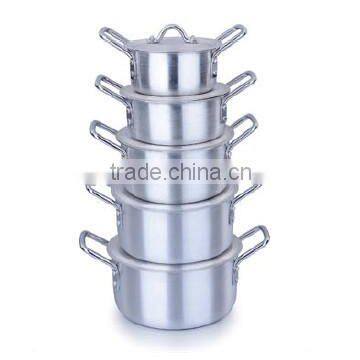 Hot Sale Different Handle Cookware Set Satin Aluminum Pot photo-6