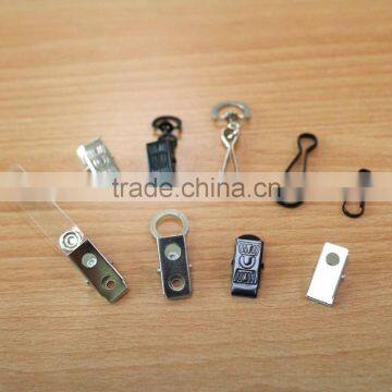 Stamping Steel Metal Badge Clip, Lanyard Swivel Hook, Fashion High Quality Metal Badge ID Bulldog Clip Silver Alligator Clip photo-4