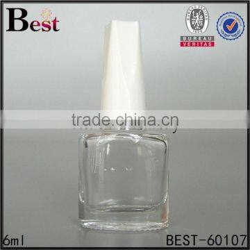 square empty unique polish bottles 6ml nail polish glass bottle