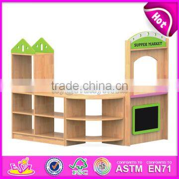 Customized Kindergarten Toy Storage Wooden Lemonade Stands for Kids W08C197 photo-6