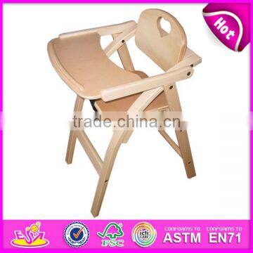 2015 New Fashion Baby High Chair,solid Wood High Chair,hot Sale Baby High Chair W08F036 photo-2