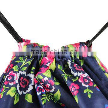 Custom Large Drawstring Satin Bag With Logo Printed photo-4