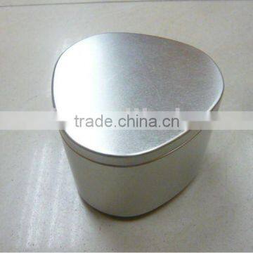 Heart-shaped Candy Tin WIth Plug Inner lid, Heart Tin Box