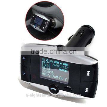 2016 Hot 1.5" LCD Car Kit Bluetooth MP3 Player SD MMC USB Remote FM Transmitter Modulator photo-2
