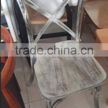 Wood Type and Dining Chair Solid Wood Stacking Cross Back Chair photo-6