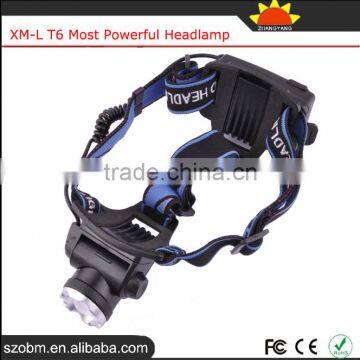 Zoom OEM XM-L T6 Led Head Torch Light Lamp Most Powerful Headlamp With Free Bicycle Clip photo-3