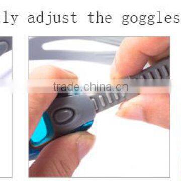 Soft One Piece Top Quality Adult Silicone Comfortable Mirrored Swimming Goggles photo-2