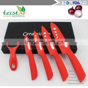 EVA Gift Box Knife With Black Blades Ceramic Knife Set of 4pcs