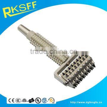 Zinc Alloy Handheld Head Massage Roller With Silver Plated photo-3