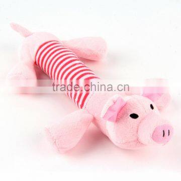 New Dog Toys Pet Puppy Chew Squeaker Squeaky Plush Sound Duck Pig & Elephant Toys 3 Designs Free Shipping photo-4