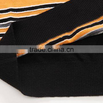 2016 Men's Stripe Design Sweater 100%wool Round Neck photo-6