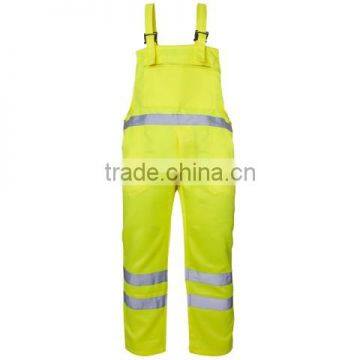 Hi Vis Poly Cotton Bib Trousers Workwear photo-4