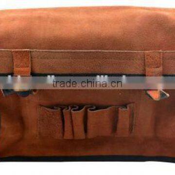 Canvas Kits Admission Package / Bag Electrician Suede Leather Bag, Leather Tool Bag photo-3