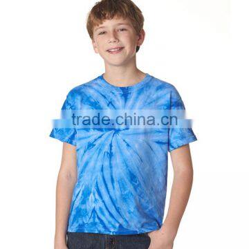 Custom Made Kids Boy Top Quality Basic Tee Shirt in Tie Dyed 3d photo-3