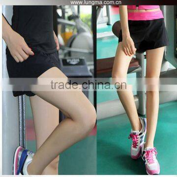 Quick Dry Bodybuilding Spandex Running Compression Women Fitness Shorts For Gym