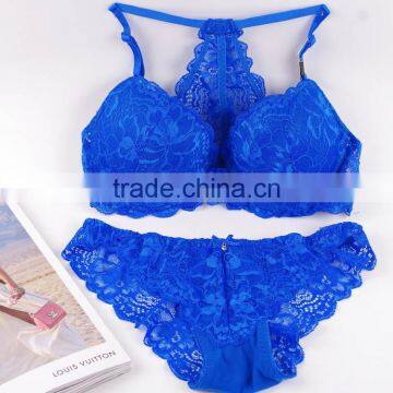 Top women sexy new designs of fancy lace bra transparent panty set