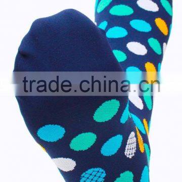 Compression Socks With Polka Dots Made of Nylon and Spandex photo-3