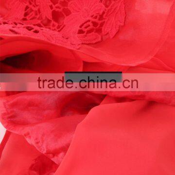 Maxnegio Fashion Red Lace Junior Bradesmaid Dress photo-6