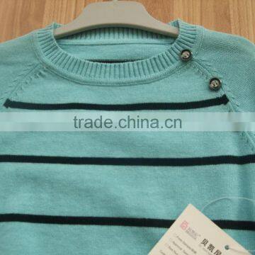 Rib-Knit Trim Throughout Knitted Sweaters For Children (BKN5586) photo-2