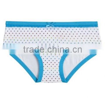 Colored dots printing design girls underwear shorts briefs