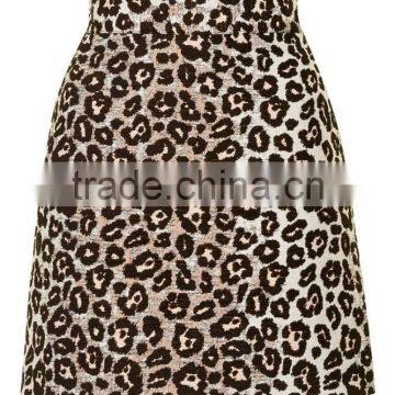 Customized Made Animal Leopard A Line Skirt For Ladies High Waist Sexy Skirt Cheap Sareer Wholesale photo-2