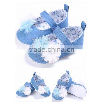 Baby Pre-Walker Flower Appliqued Dress Solid White Mary Jane Infant Shoes Colourful photo-2