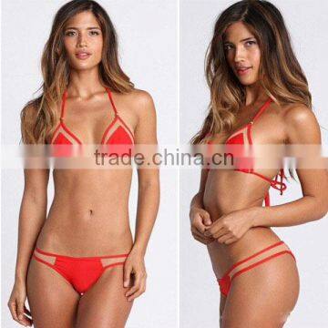 6 colors 3 sizes wholesale cheap sexy two piece string bikini for women