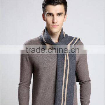 Fashionable Design Top Men's 100% Wool Knit Winter Soft Scarf photo-2
