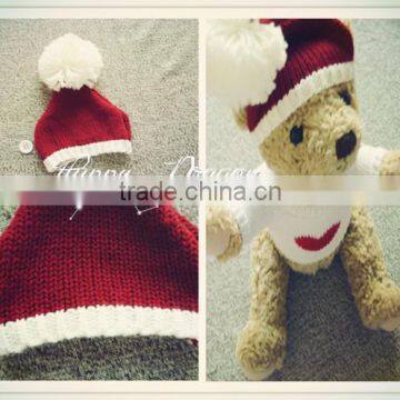 Free Knit Pattern for Hat Earflaps,knit Hat With Ball Top,winter Knitted Black Ski Mask Hat Knitting Pattern photo-3