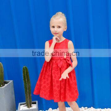 S17614A Kids Wear 2017 European Frock Design Girl Kids Summer Dress