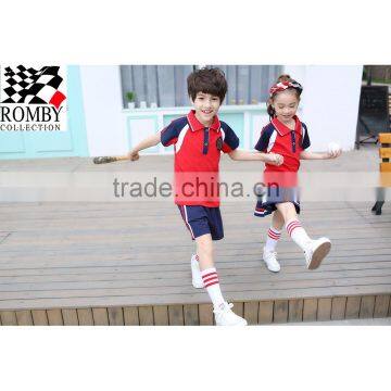 Kids Clothes Wholesale China Kids Summer School Uniform Design Polo Shirt Sport Clothing photo-3