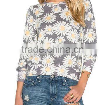 Runwaylover EY2353B New Design 2017 Ladies Fashion Printed Hoodies