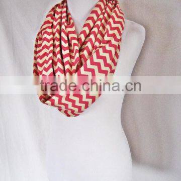 Red and White Stripe Christmas Scarf photo-2