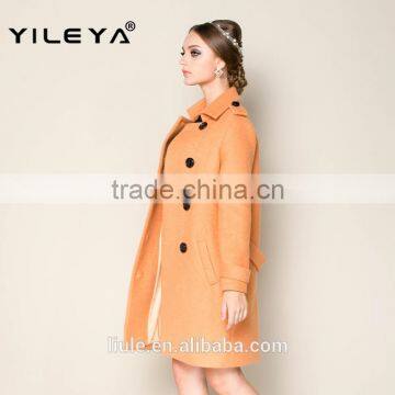 2015 Latest Plain High End Long Style Women's Winter Warm Long Coat Jacket photo-3