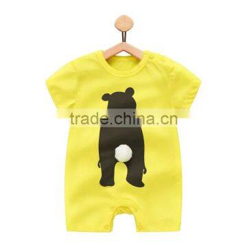 Wholesale Baby Cotton Rompers Cute Printed Short Sleeve Baby Onesie photo-3